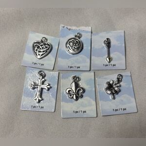 6 New Halcraft Charm Gallery Pendant Jewelry Making Charms